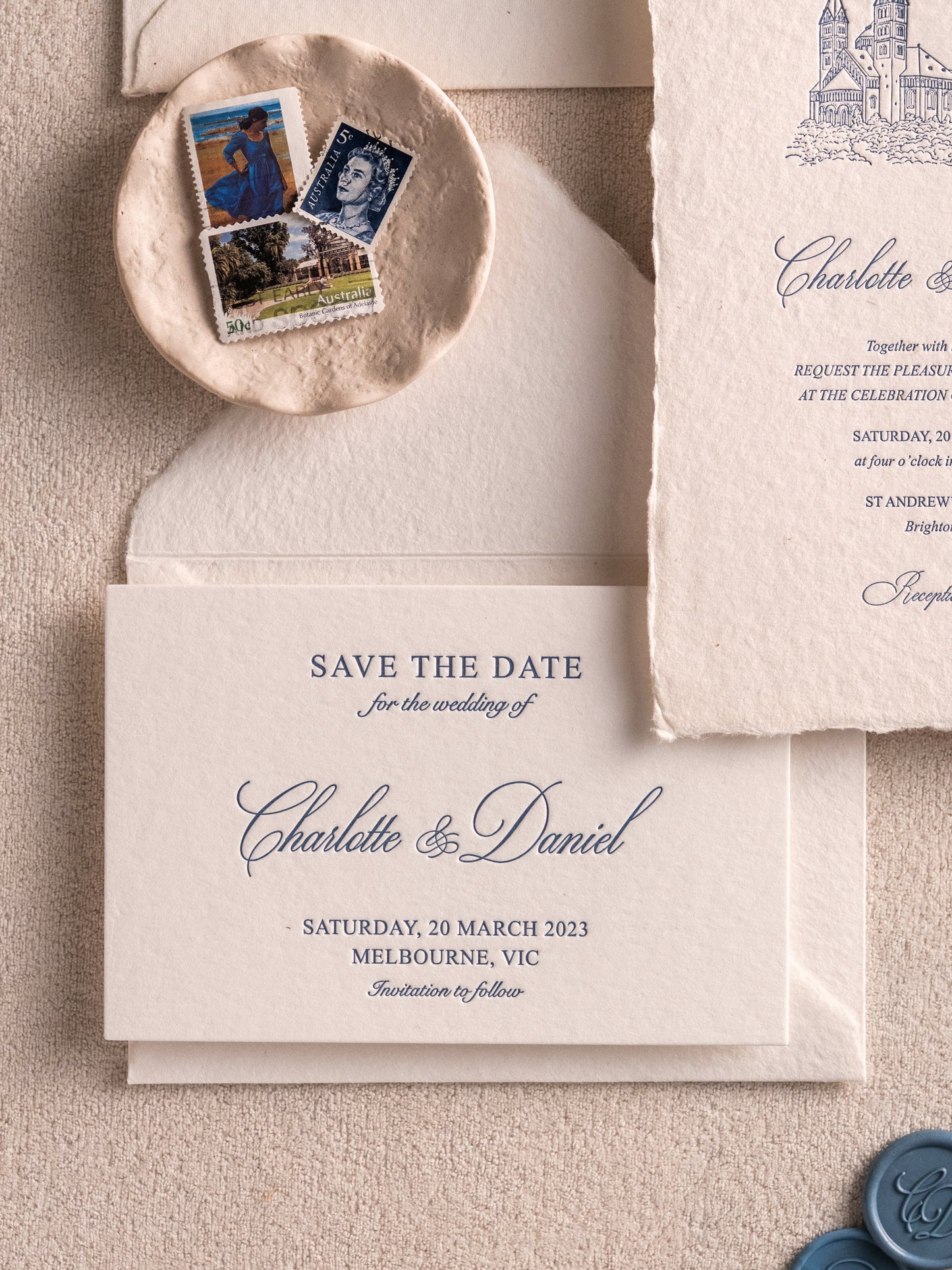 Vesta's Destination Wedding Invitation