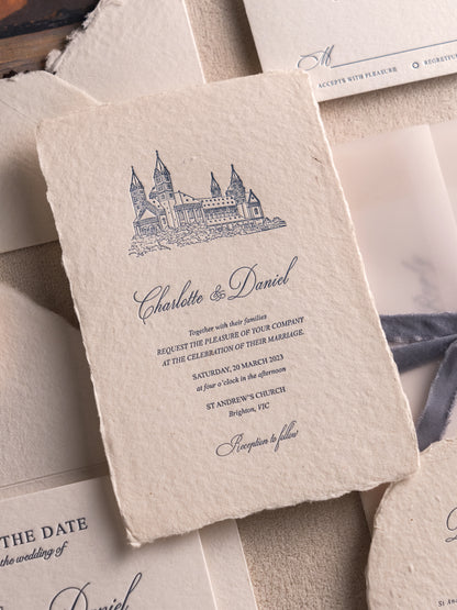 Vesta's Destination Wedding Invitation