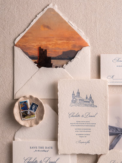 Vesta's Destination Wedding Invitation