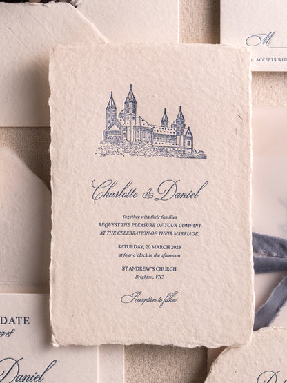 Vesta's Destination Wedding Invitation