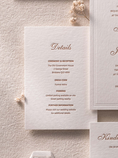 Hera’s Vow Classic Wedding Invitation