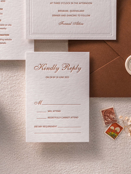 Hera’s Vow Classic Wedding Invitation