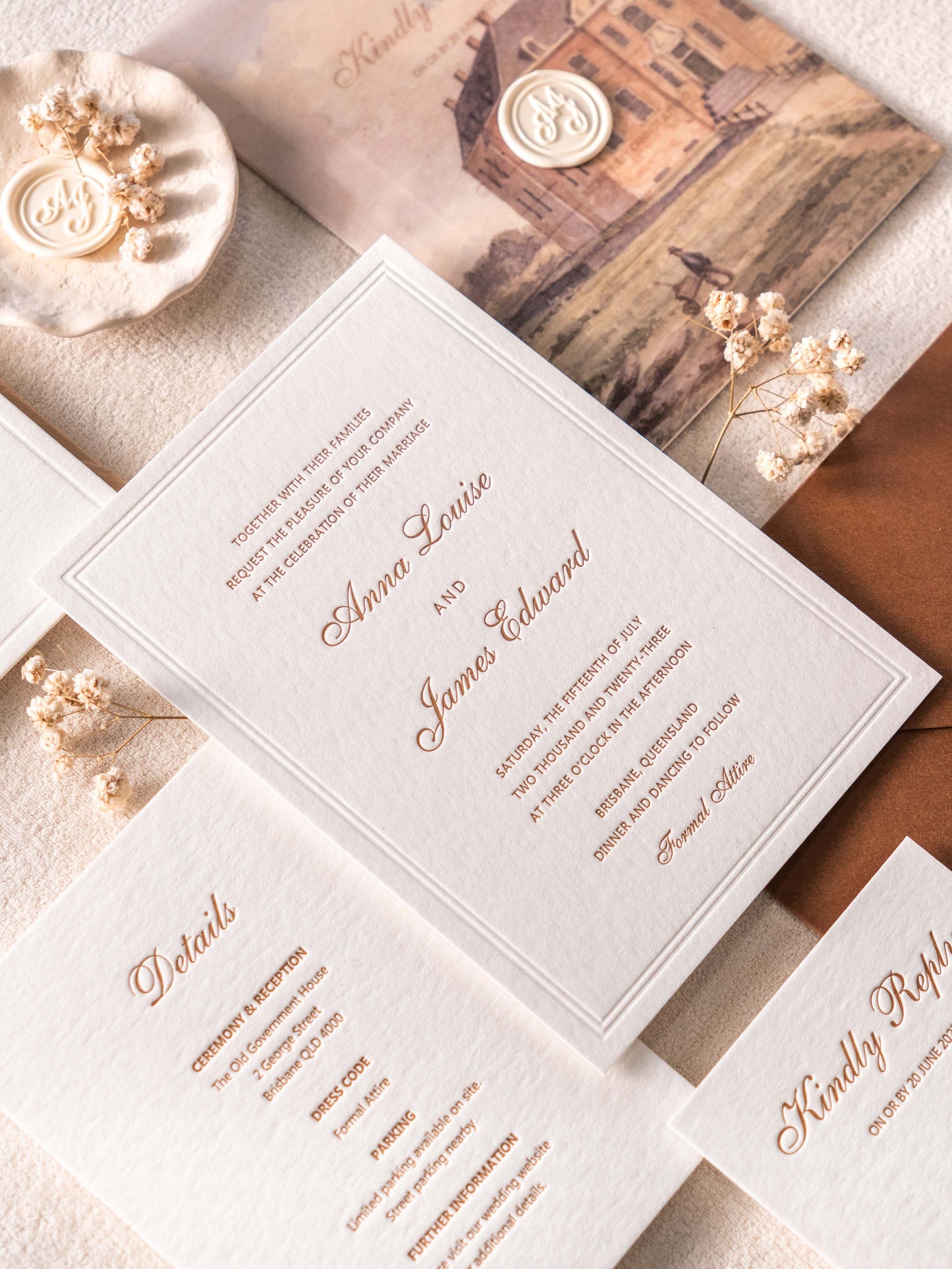 Hera’s Vow Classic Wedding Invitation