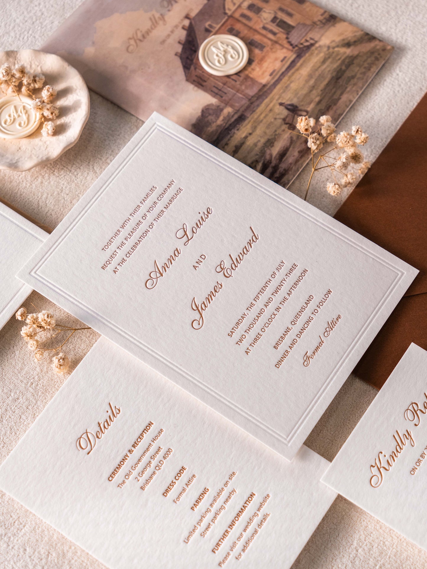 Hera’s Vow Classic Wedding Invitation
