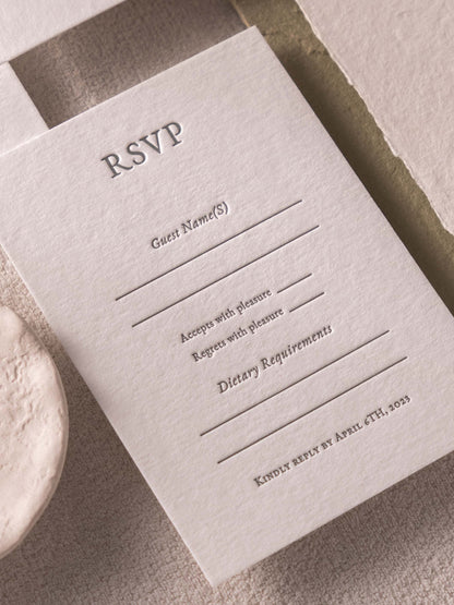 Psyche’s Promise Floral Wedding Invitation
