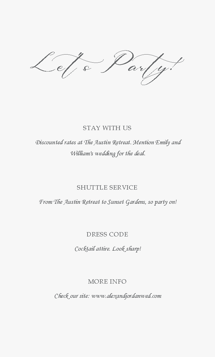 Minimalist Wedding Invitation Suite