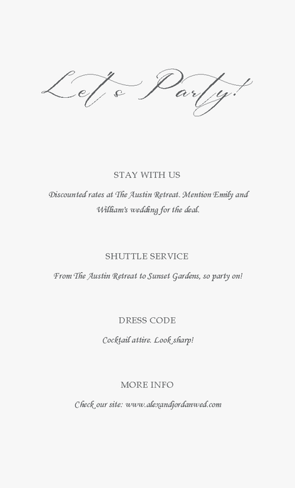 Minimalist Wedding Invitation Suite