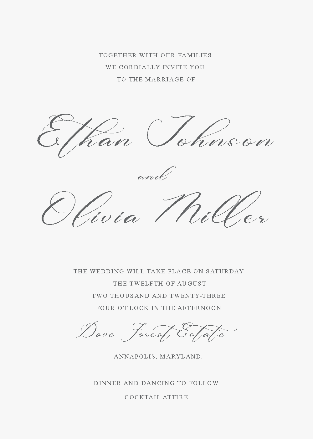 Modern Wedding Invitation Suite