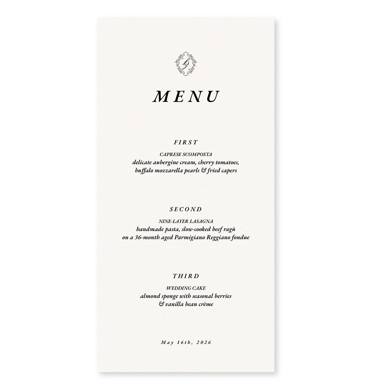 The Heirloom Menu
