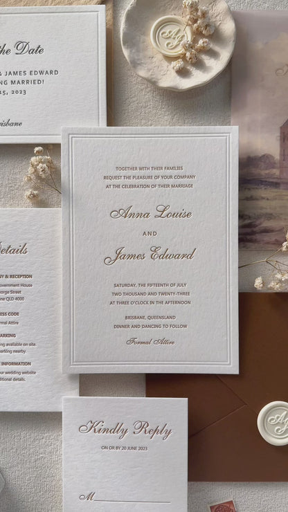 Hera’s Vow Classic Wedding Invitation